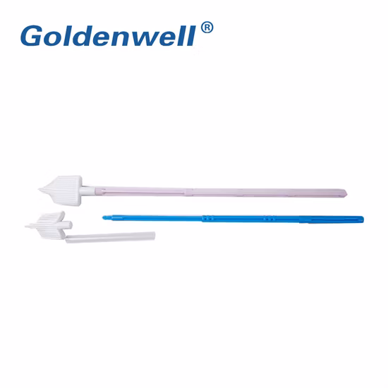 Brosses d'échantillonnage cervicales jetables TUV CE avec tubes de 20 ml